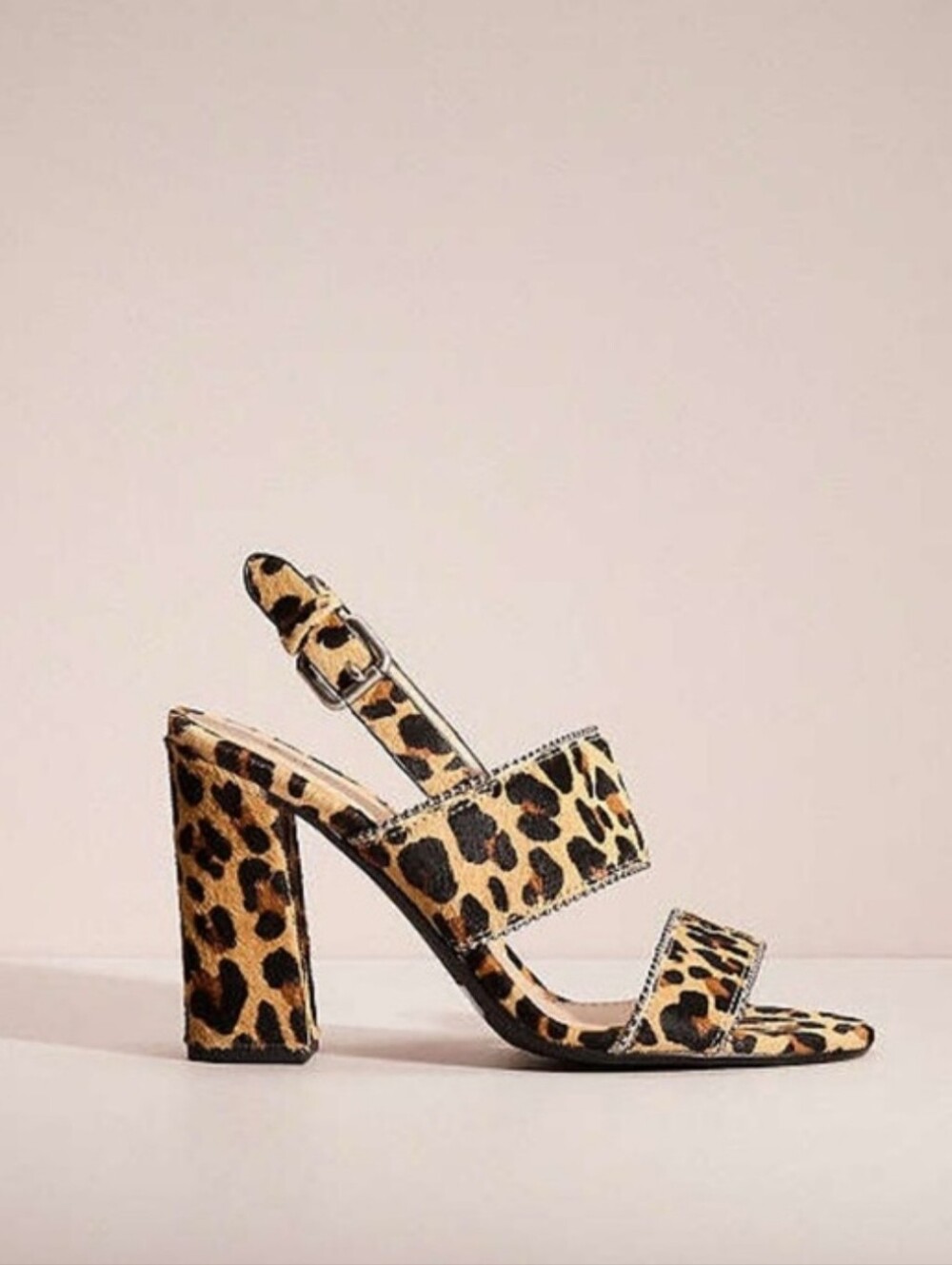 COACH RYLIE SANDALS: NATURAL LEOPARD Calf hair size 5.5
